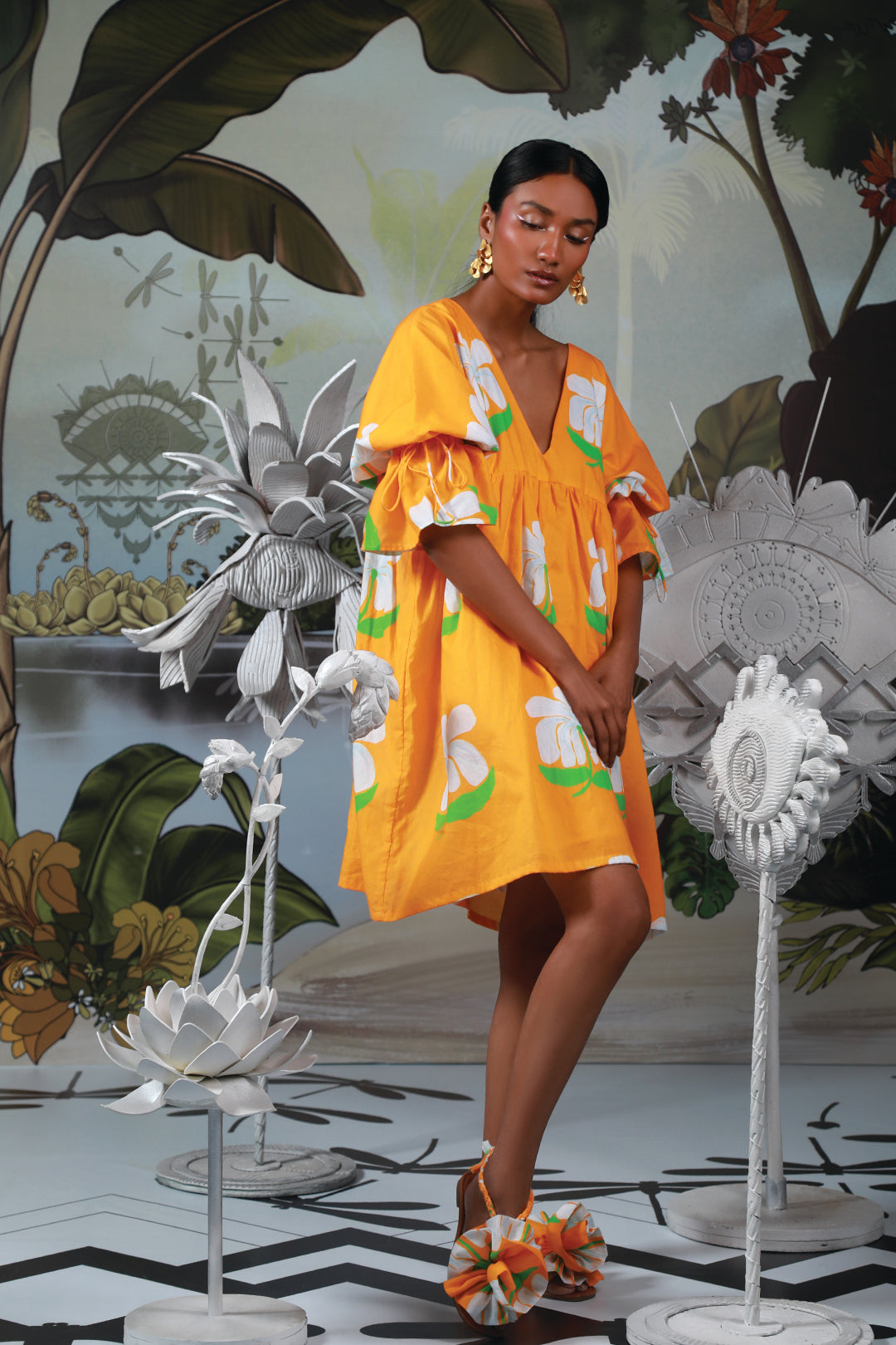WHITE HAWAIIN DRESS
