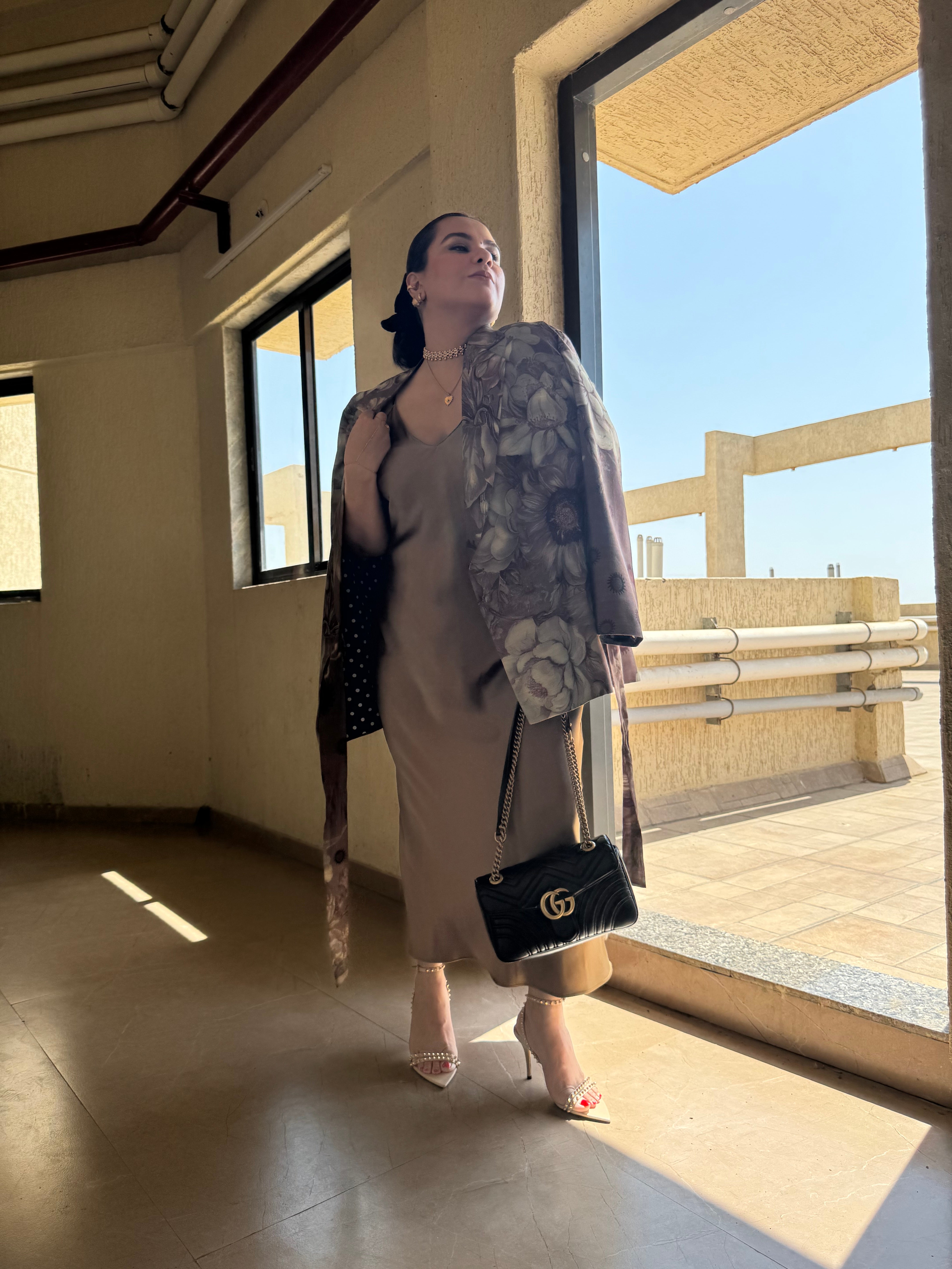 Mocha mousse jacket set