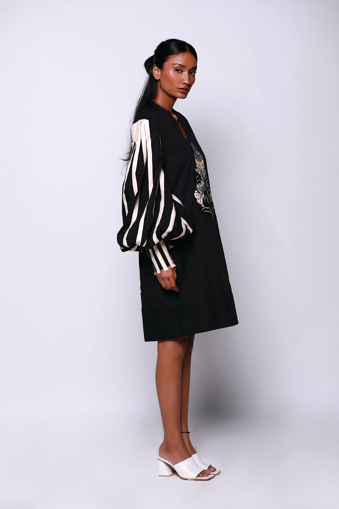 BLACK DURIAN HEXAD DRESS