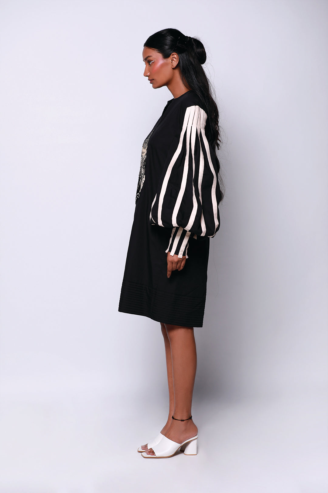 BLACK DURIAN HEXAD DRESS