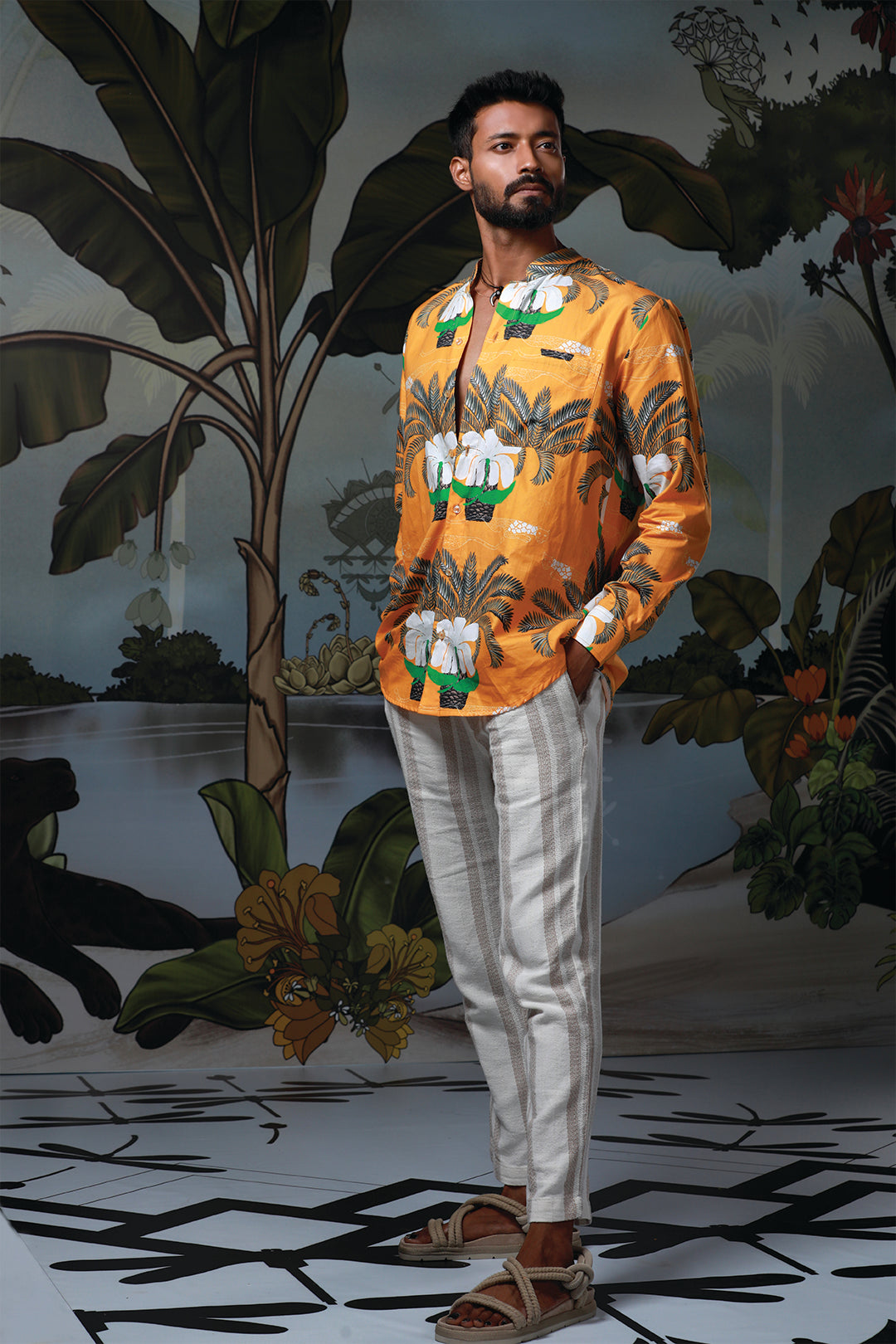 BURRAWANG STAND COLLAR SHIRT