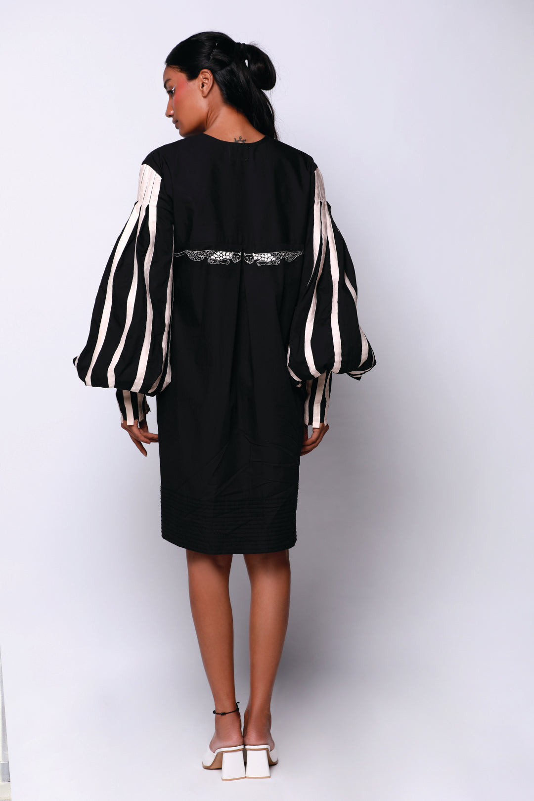 BLACK DURIAN HEXAD DRESS