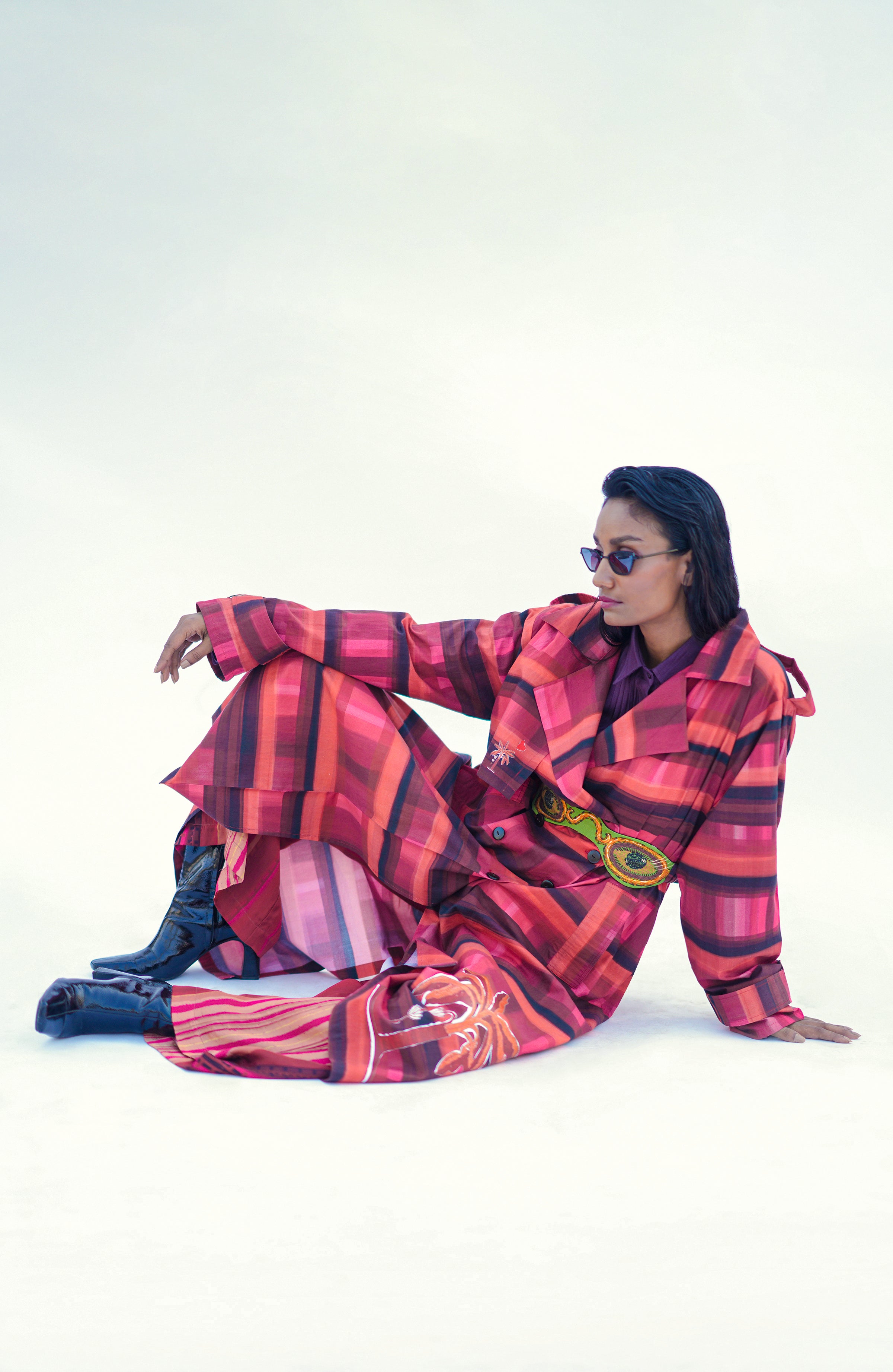 SCARLET NOMADIC TRENCH COAT
