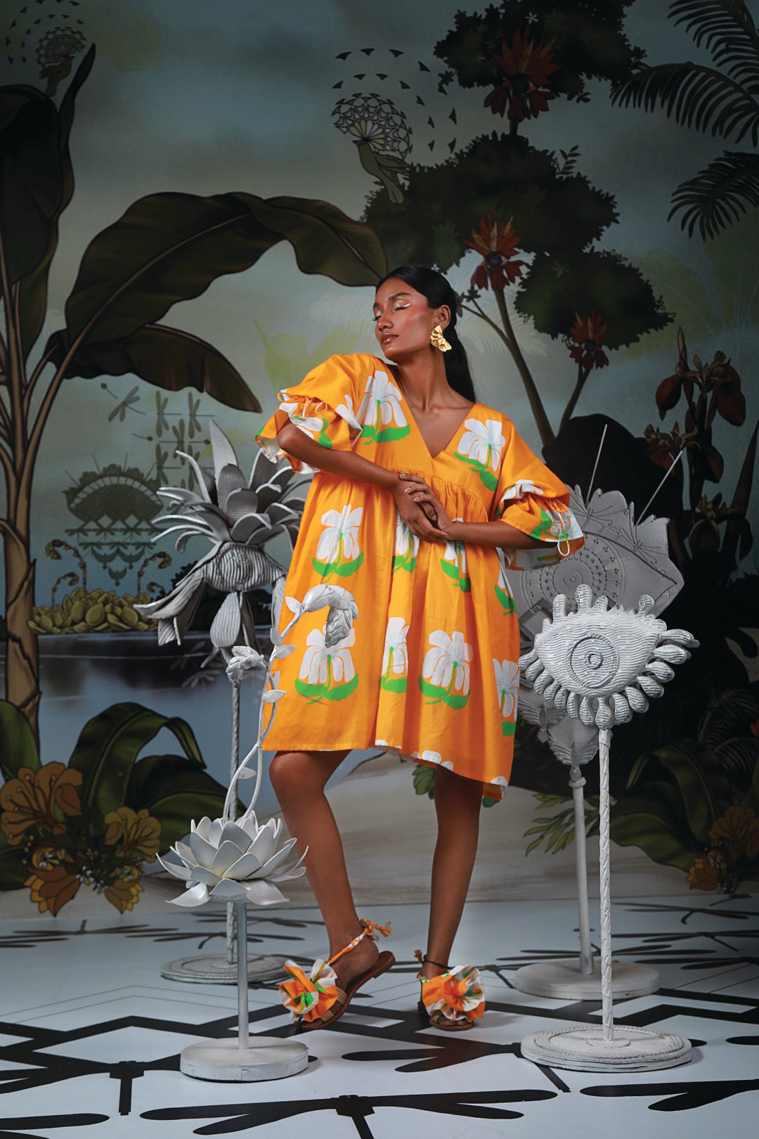 WHITE HAWAIIN DRESS