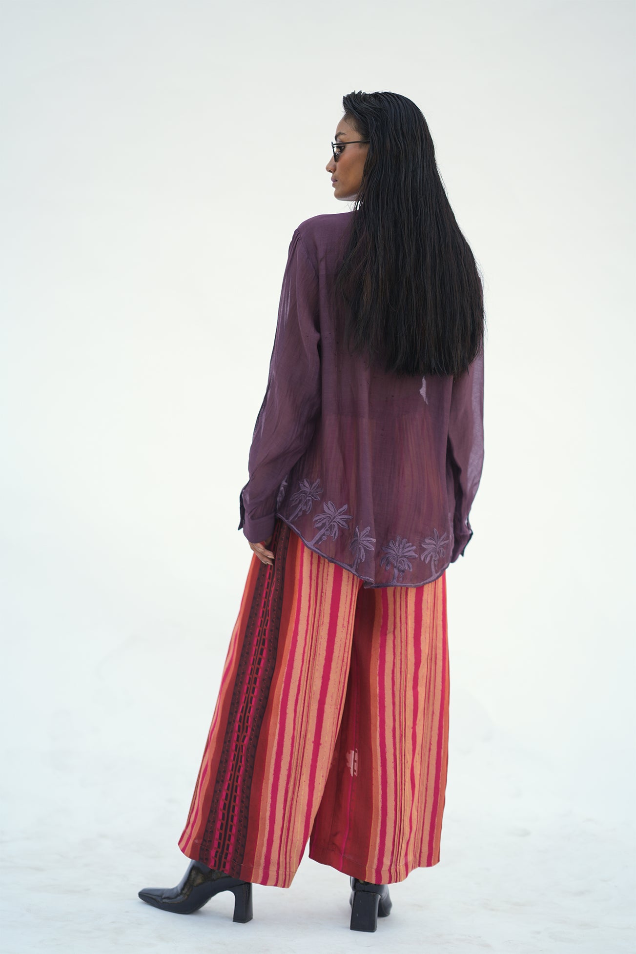 BURGUNDY PLEAT TOP