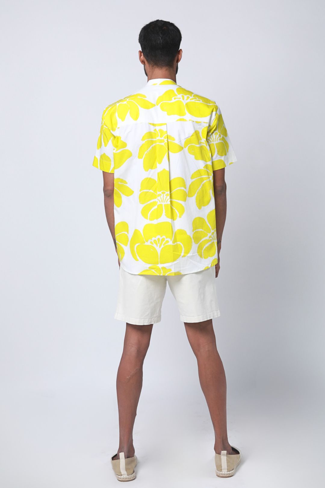 LIME SONDER STAND COLLAR SHIRT