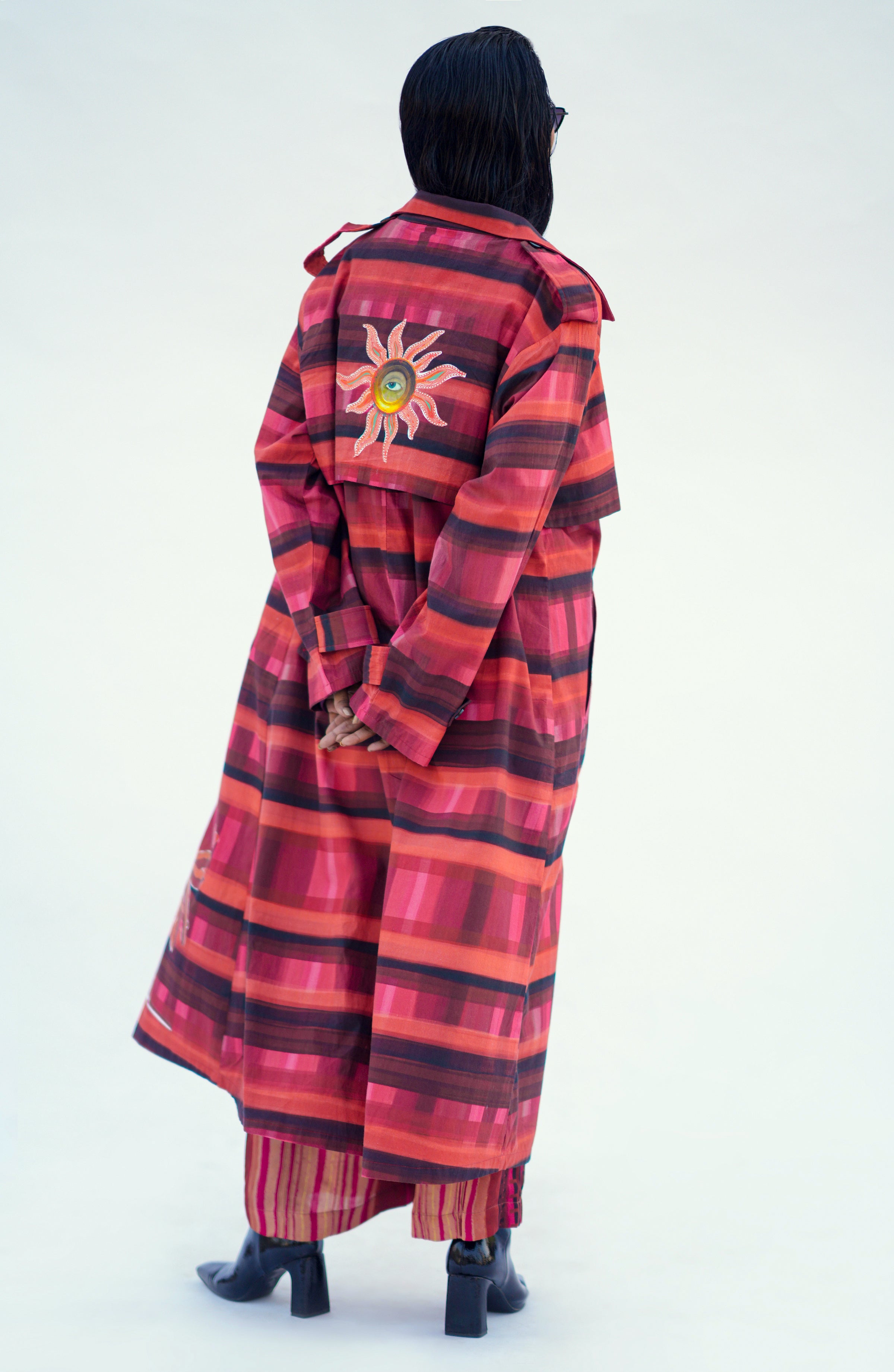 SCARLET NOMADIC TRENCH COAT