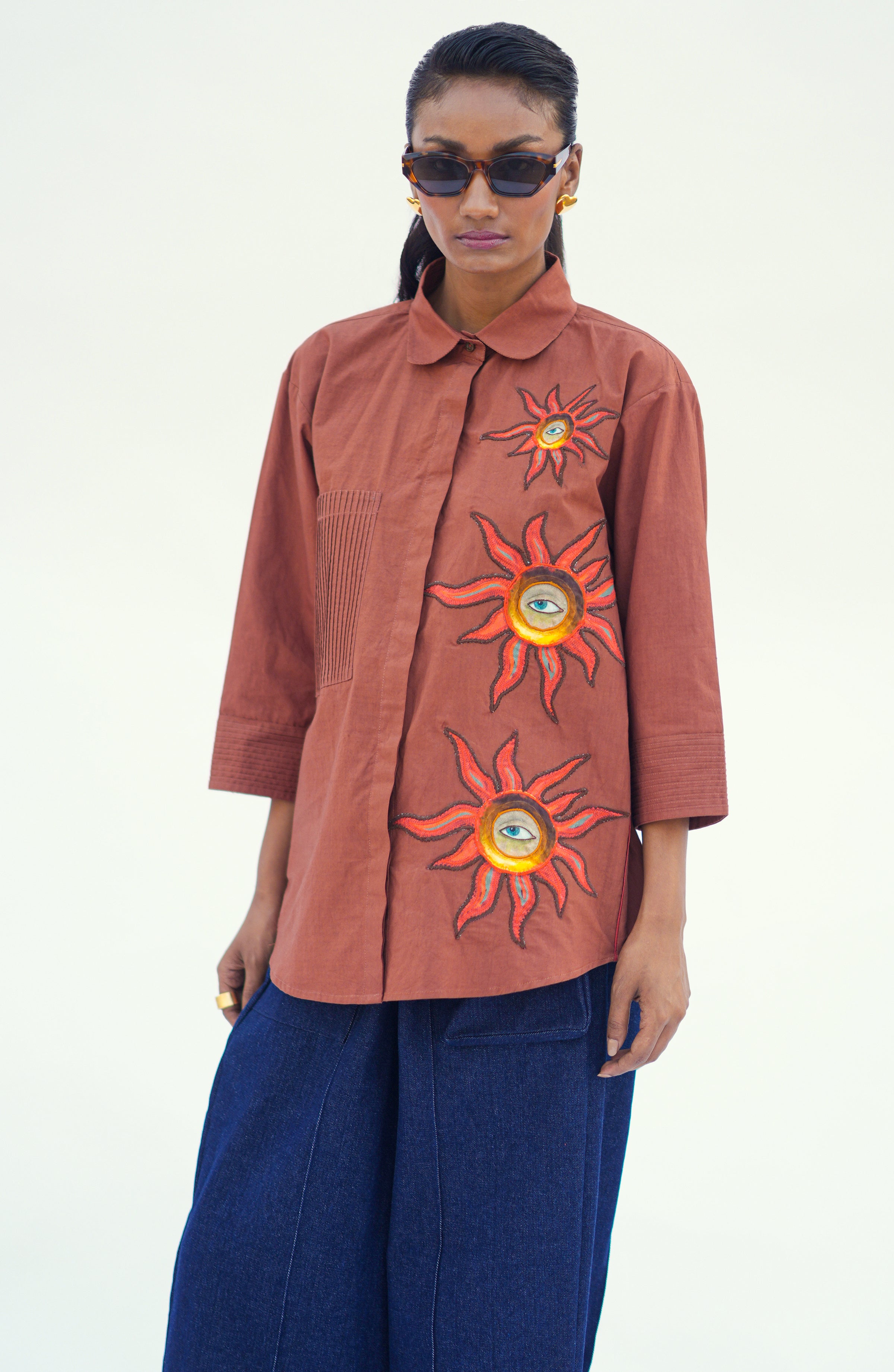 CINNAMON SUNFLOWER TOP