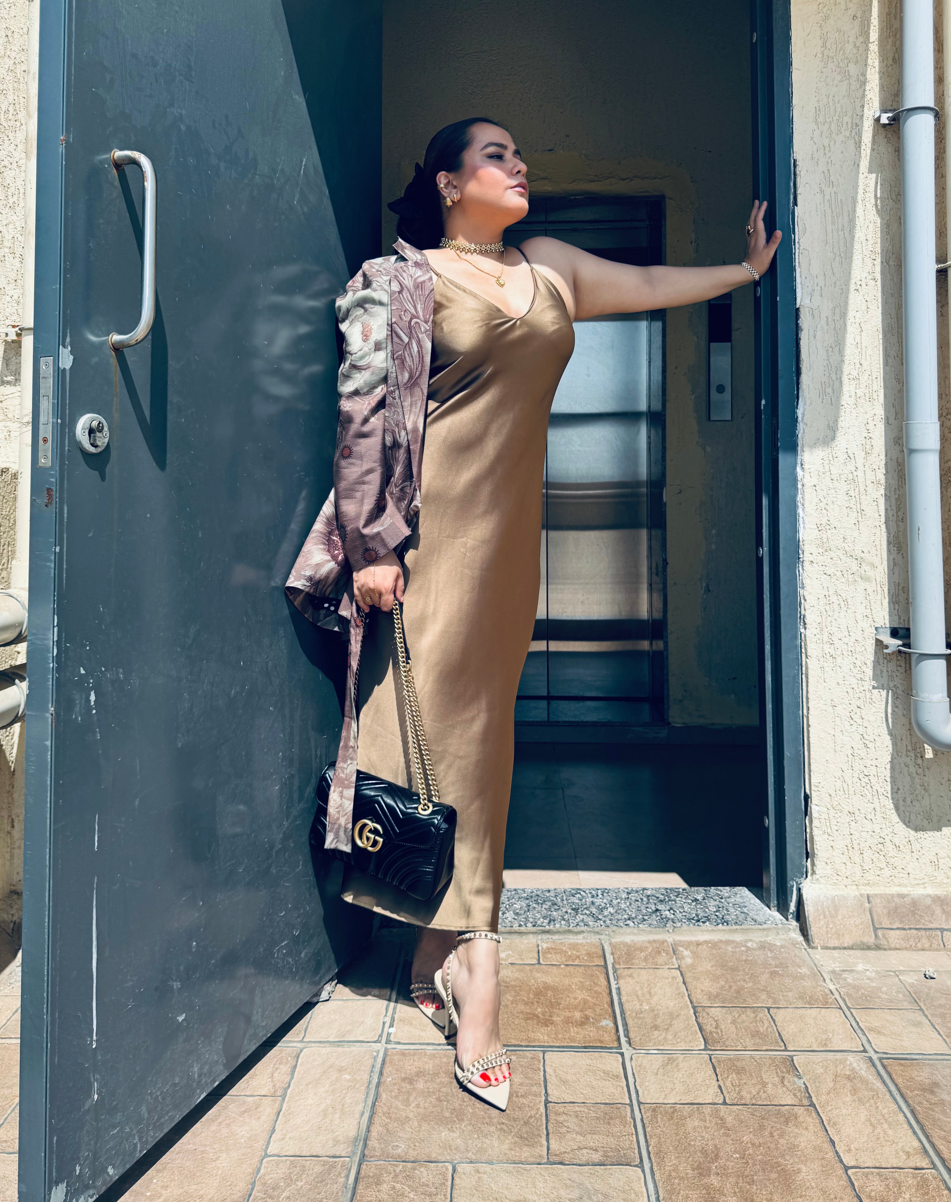 Mocha mousse jacket set
