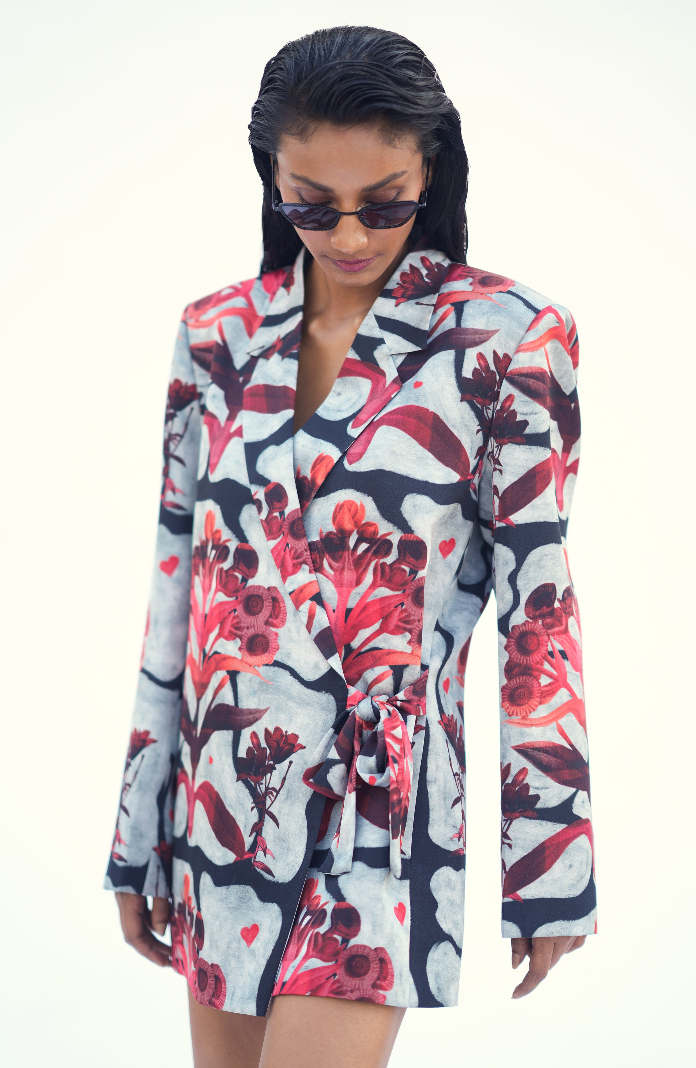 ANTHRACITE FLOWER JACKET