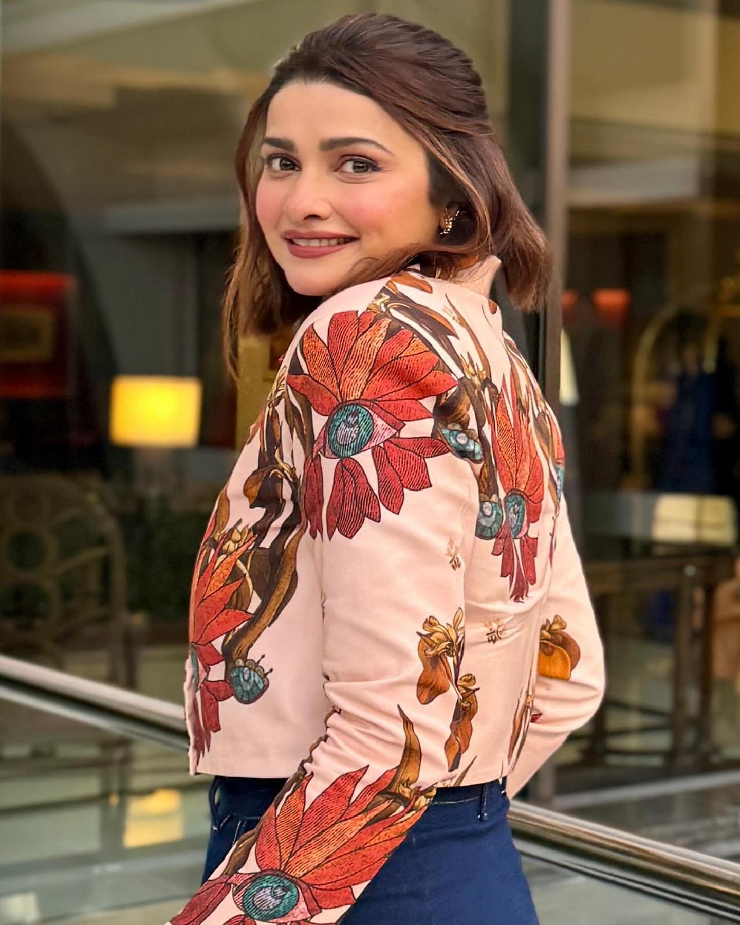 PRACHI DESAI FEATURED IN IMPERIAL CROWN EYE BOMBER JACKET