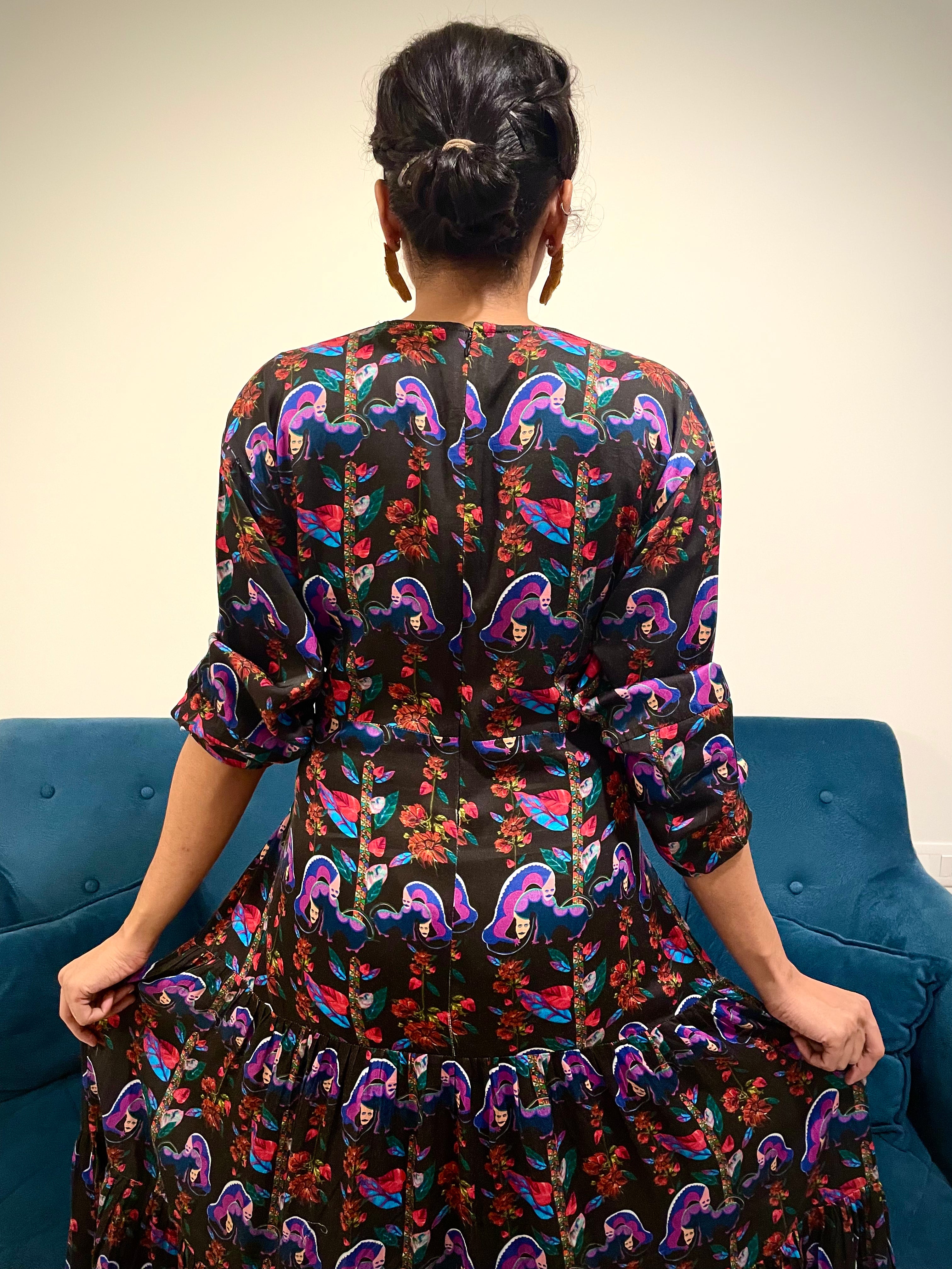 PASSIFLORA KEYHOLE KNOT DRESS