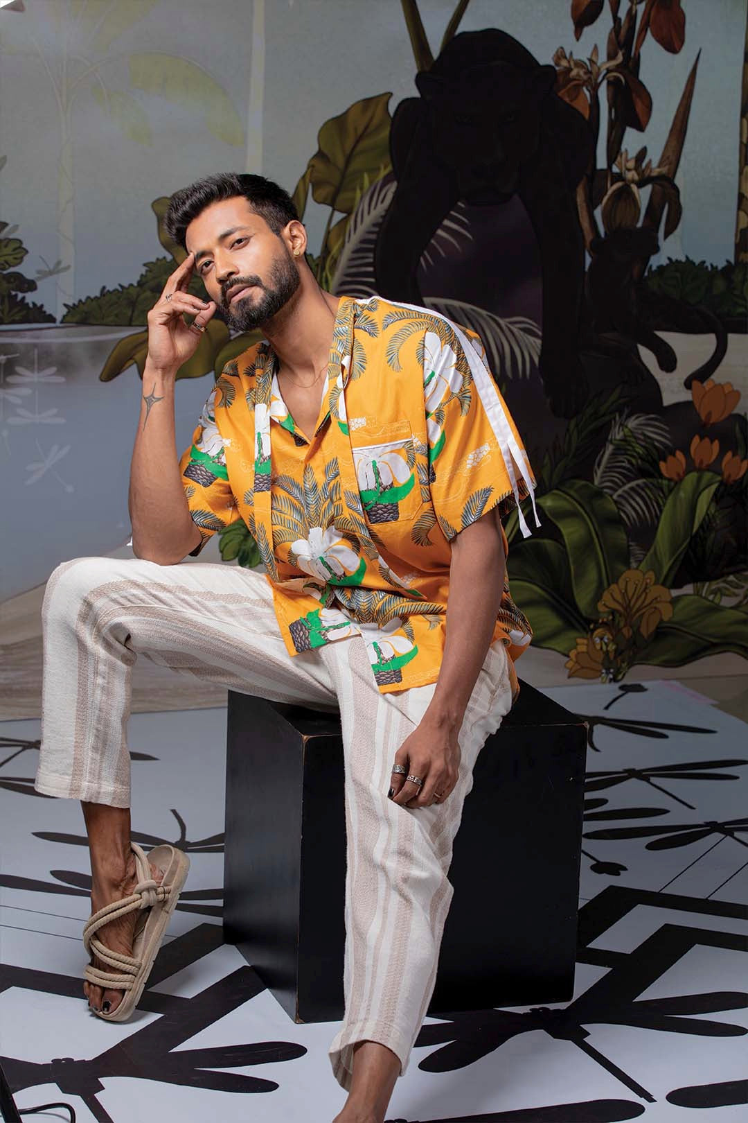 BURRAWANG TIE-UP LUXURY SHIRT