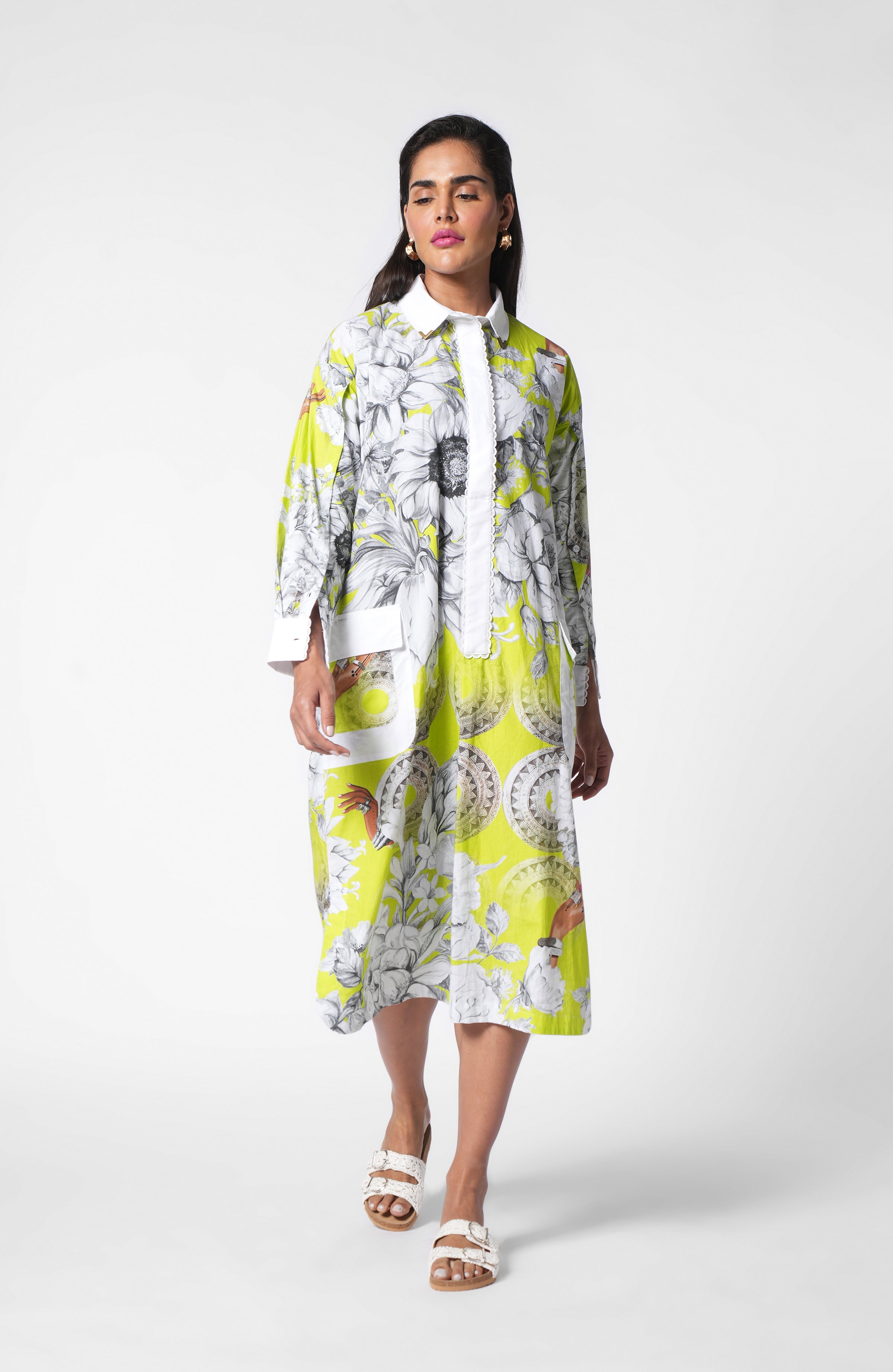 TRANQUIL SPLENDOUR SHIRT DRESS