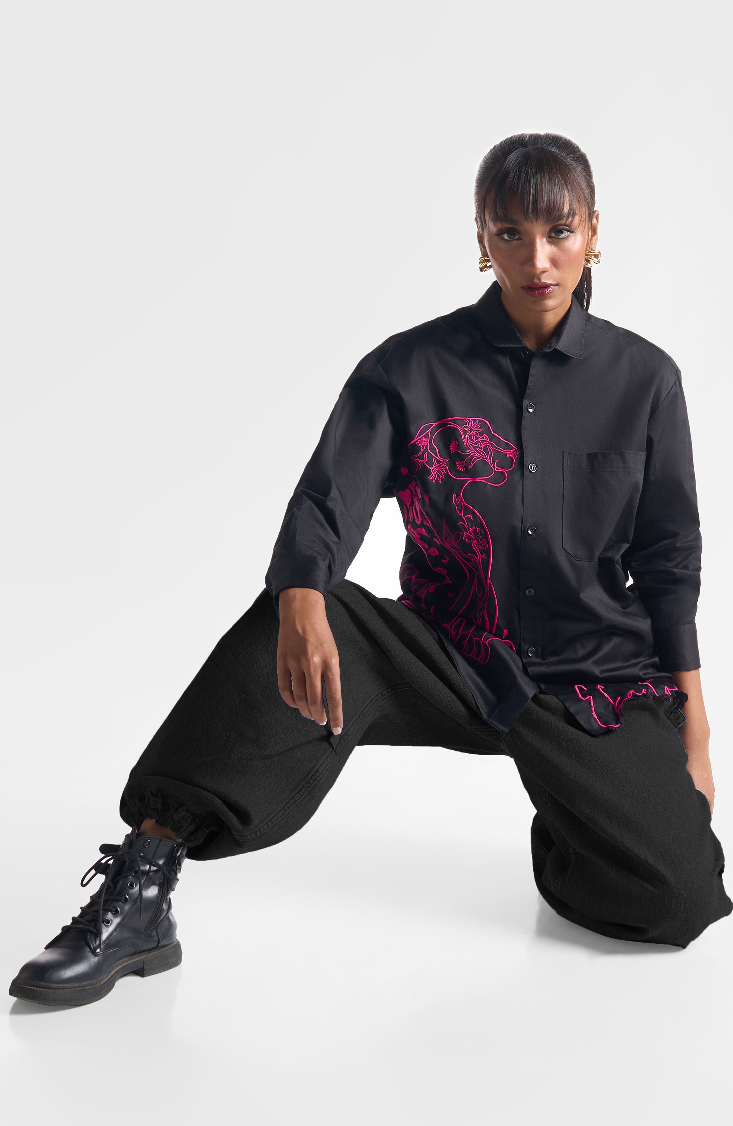 COAL PINK EKA SHIRT