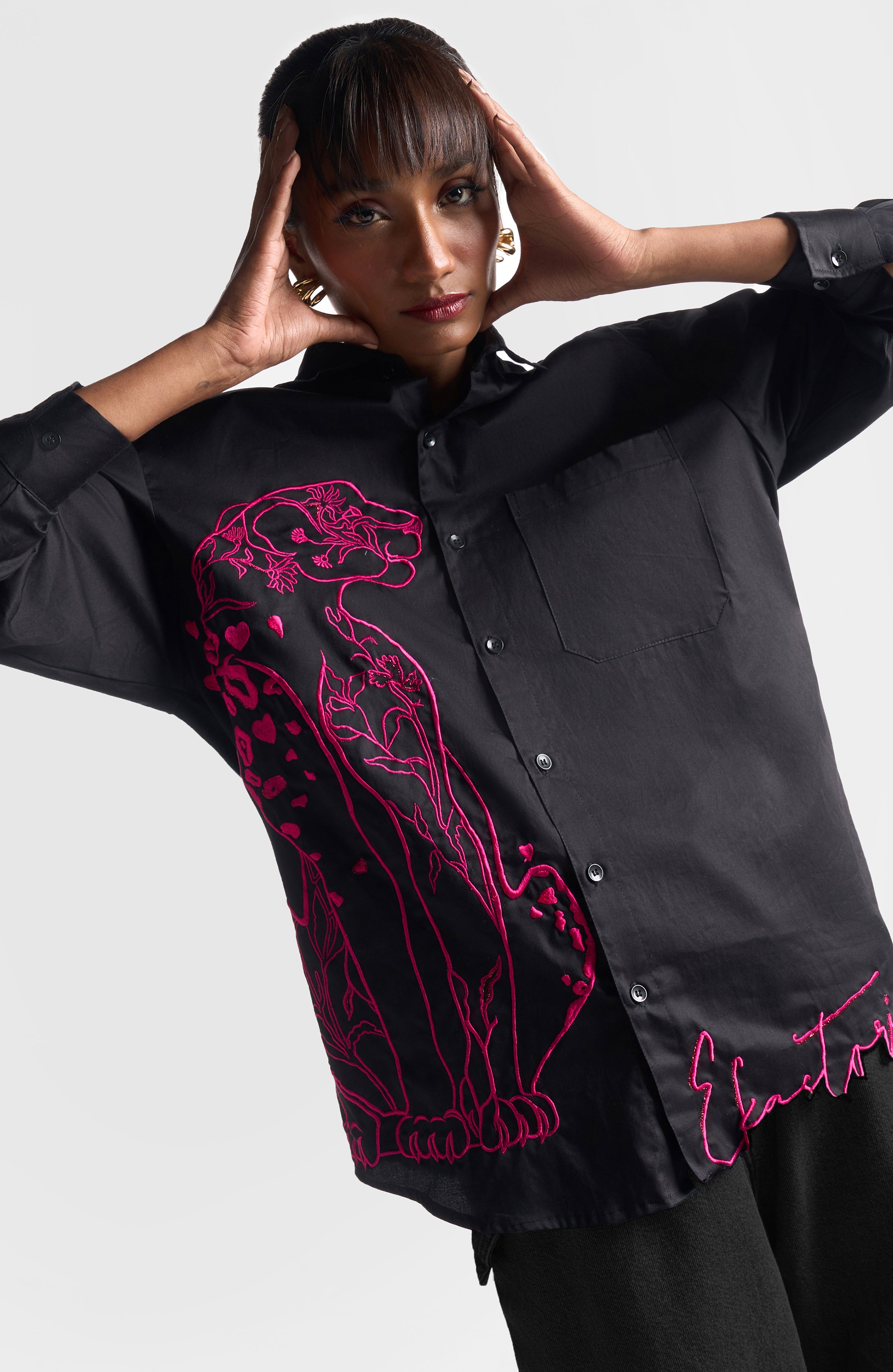 COAL PINK EKA SHIRT