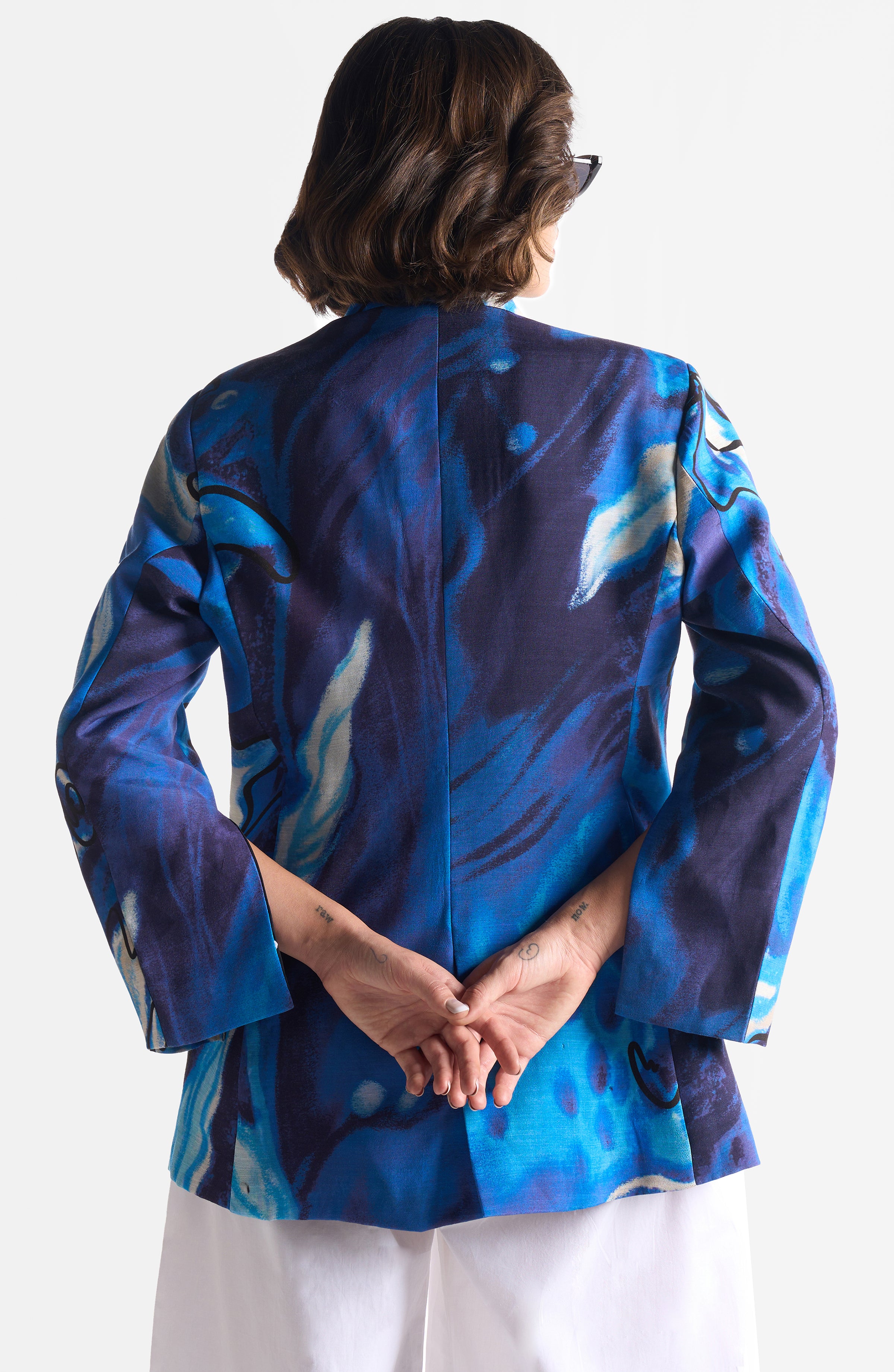 LAPIS LAZULI FLOWER BLAZER