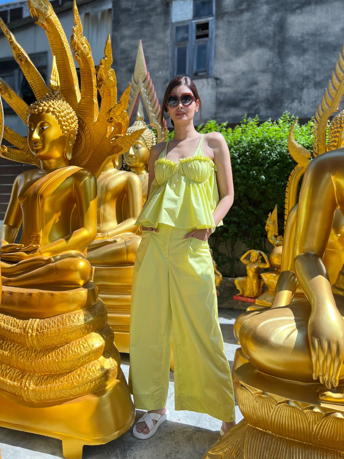 LIME GRANADILLA BANDEAU CO-ORD