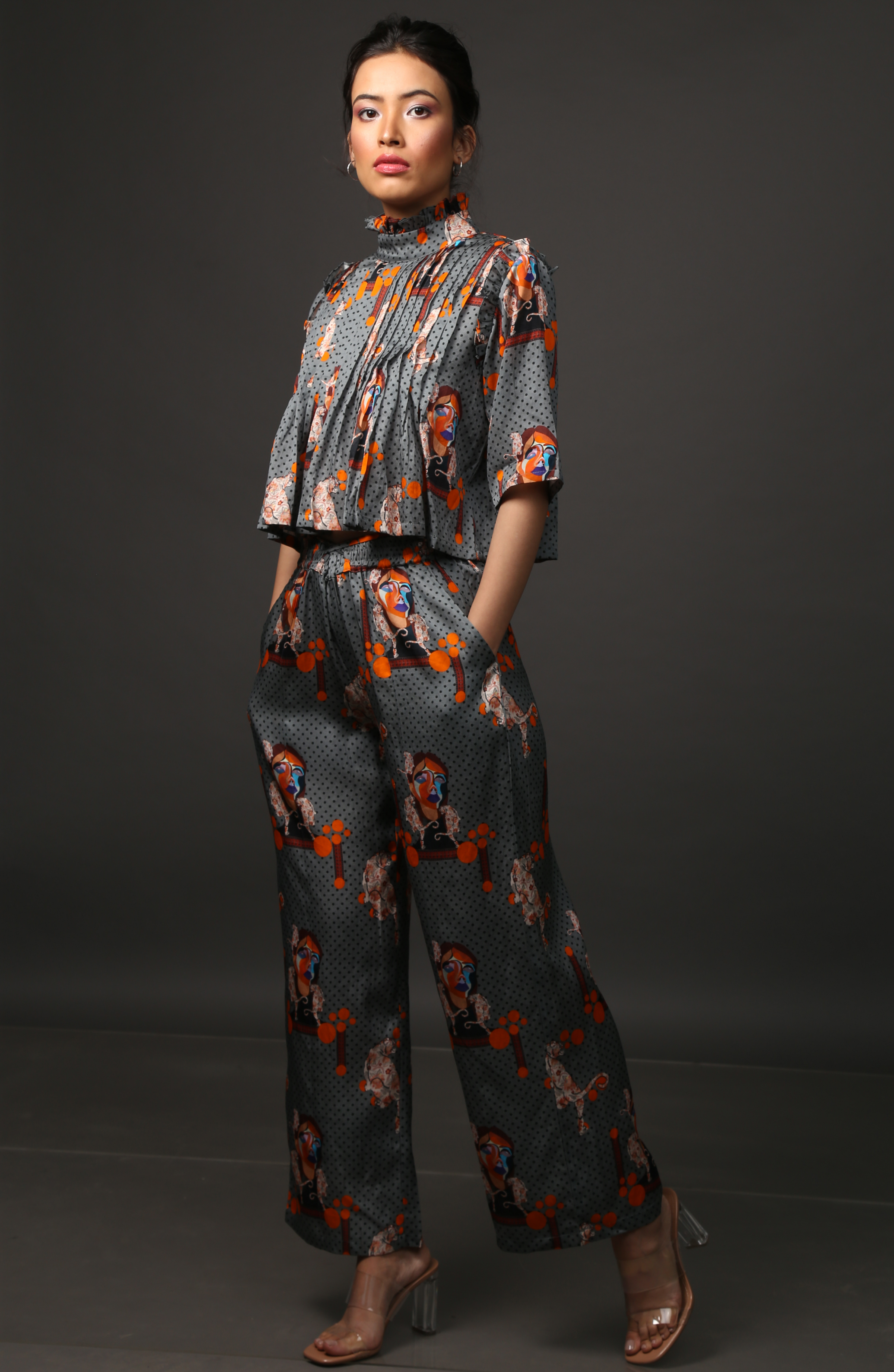 MAJESTIC CAT PLEATED CO-ORD