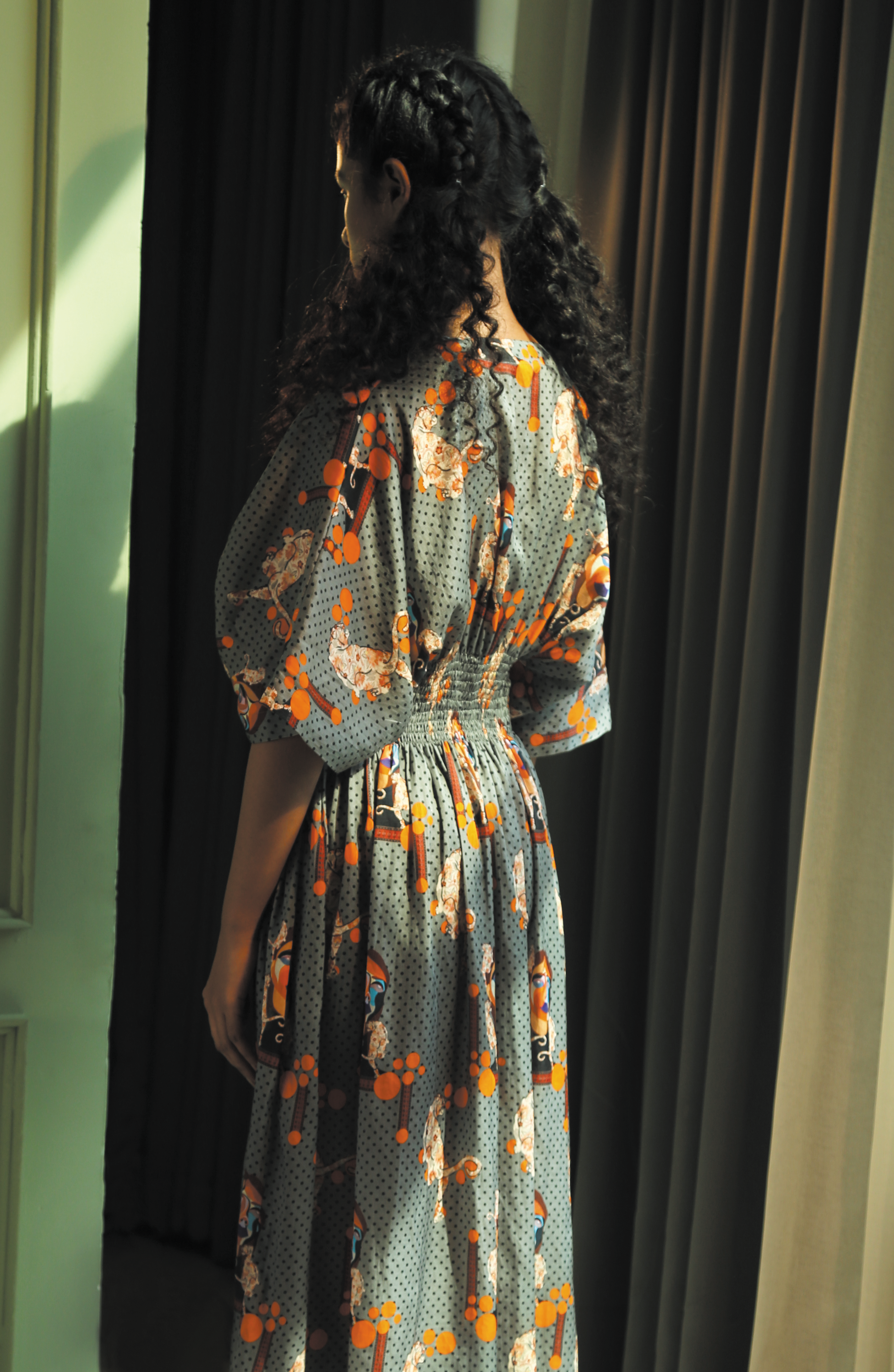 MAJESTIC SMOCKING DRESS