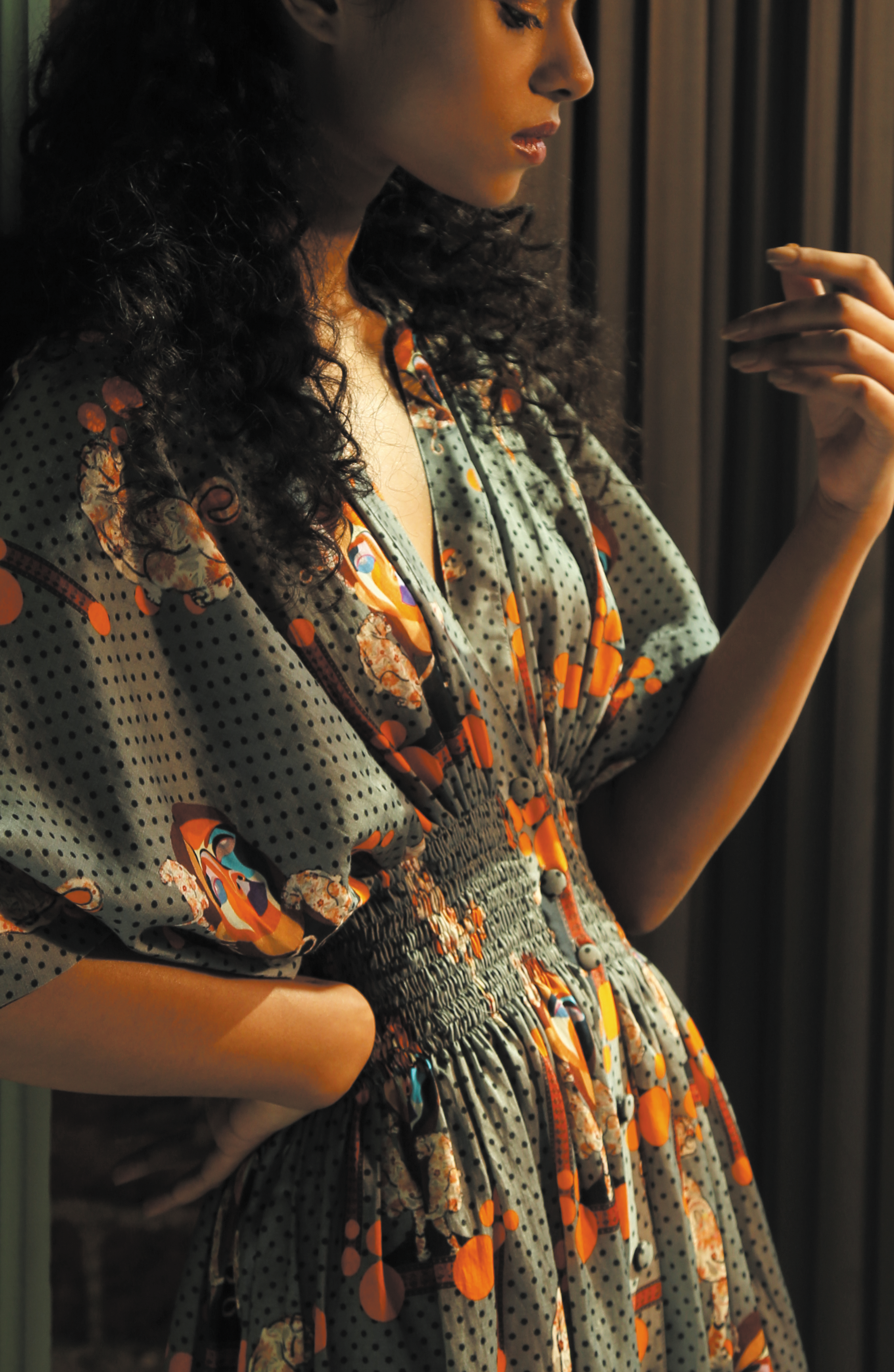 MAJESTIC SMOCKING DRESS