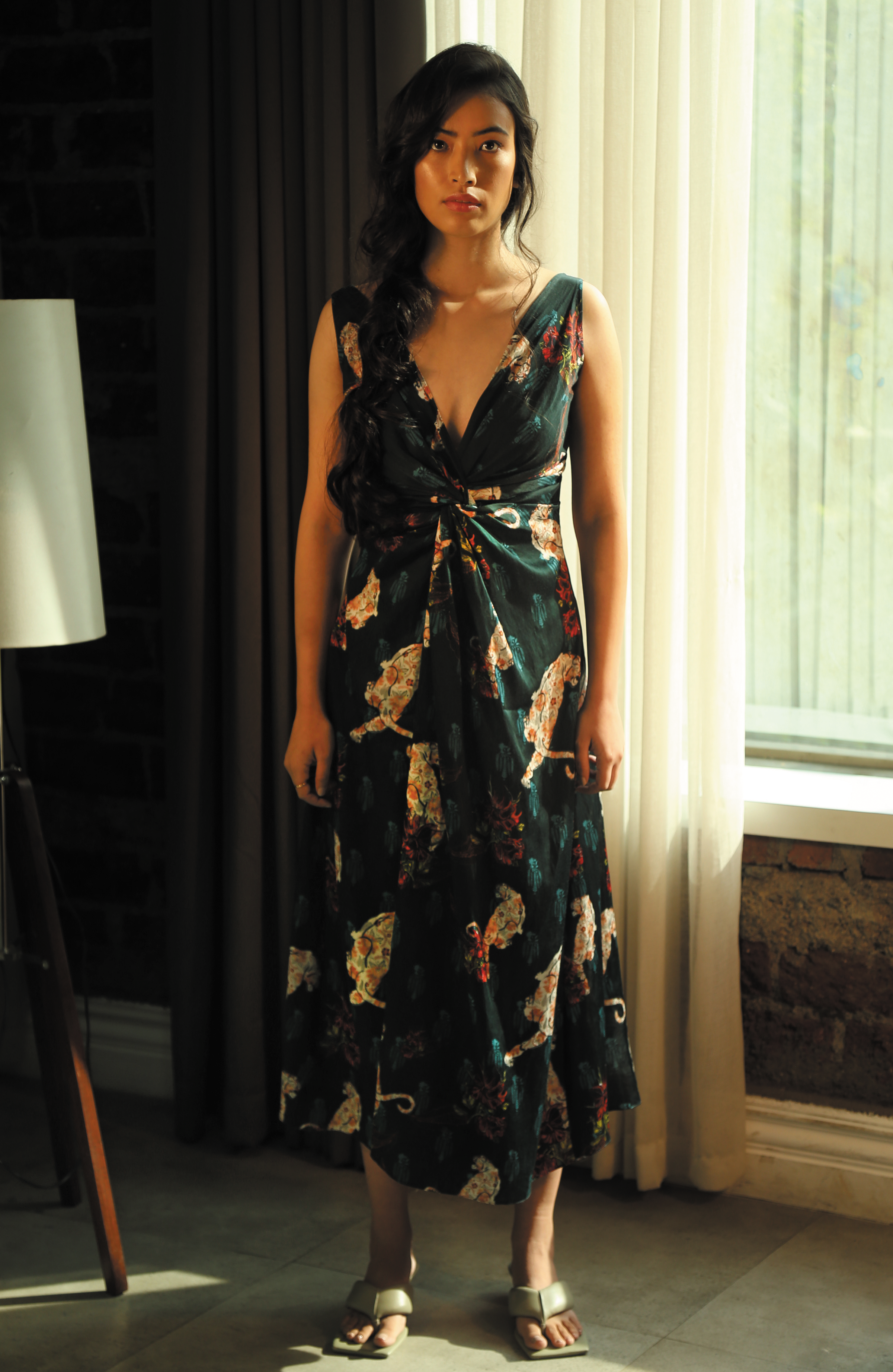 WHITE PANTHER DRESS