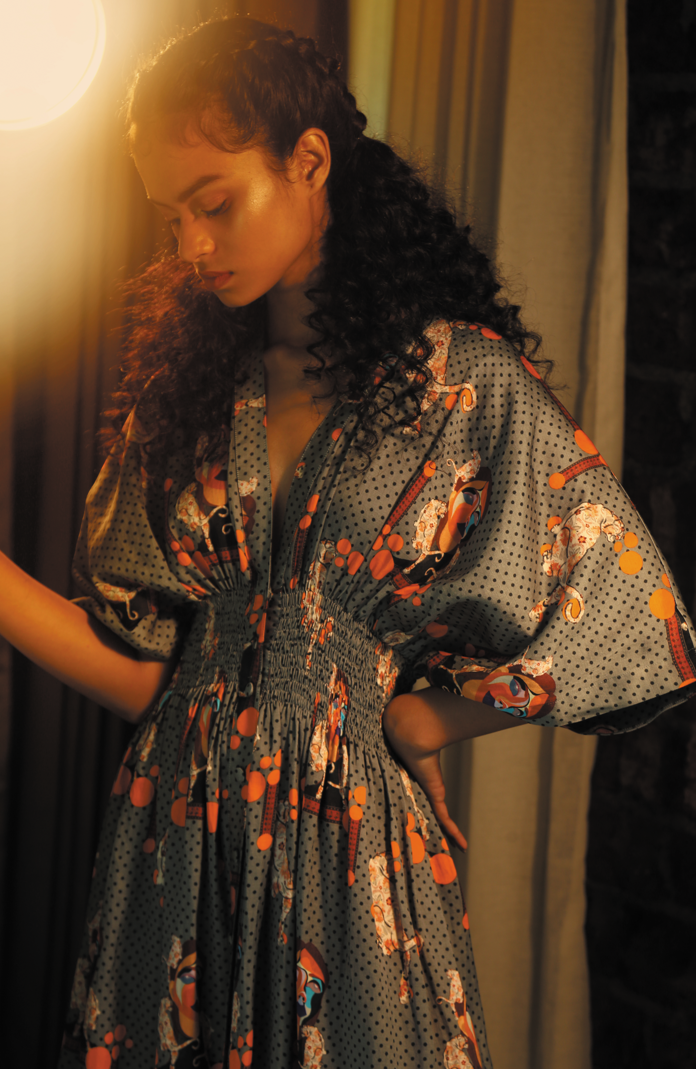 MAJESTIC SMOCKING DRESS